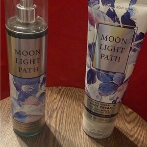 Bath and body works Moonlight 8oz Spray, lotion and body wash. New